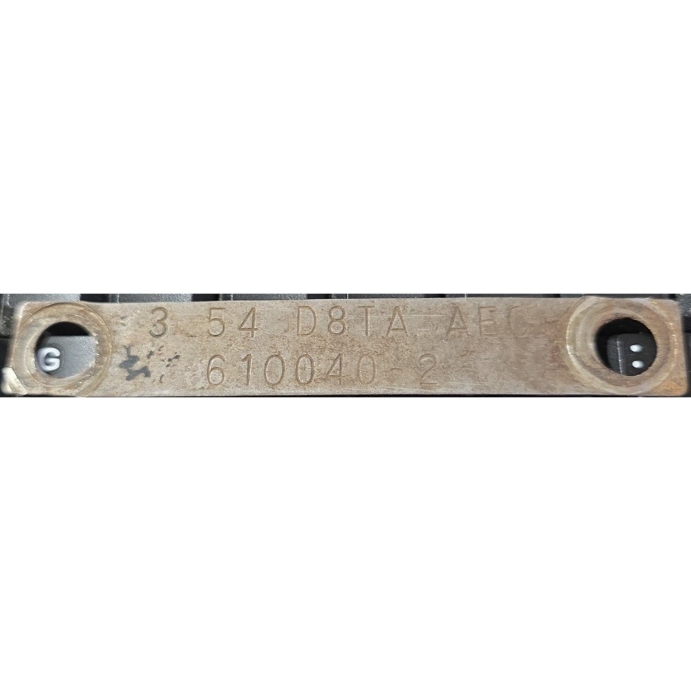Metal vehicle data plate - antique